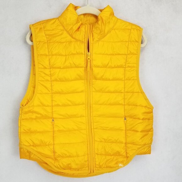 +NEW Joy Lab Size S Loose Fit Sleeveless Vest in Yellow Marigold NWT $40 - Picture 1 of 8